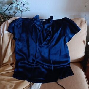 Amanda Uprichard Elegant Navy Blue Women's Top